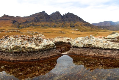 Spectacular landscape in Lesotho